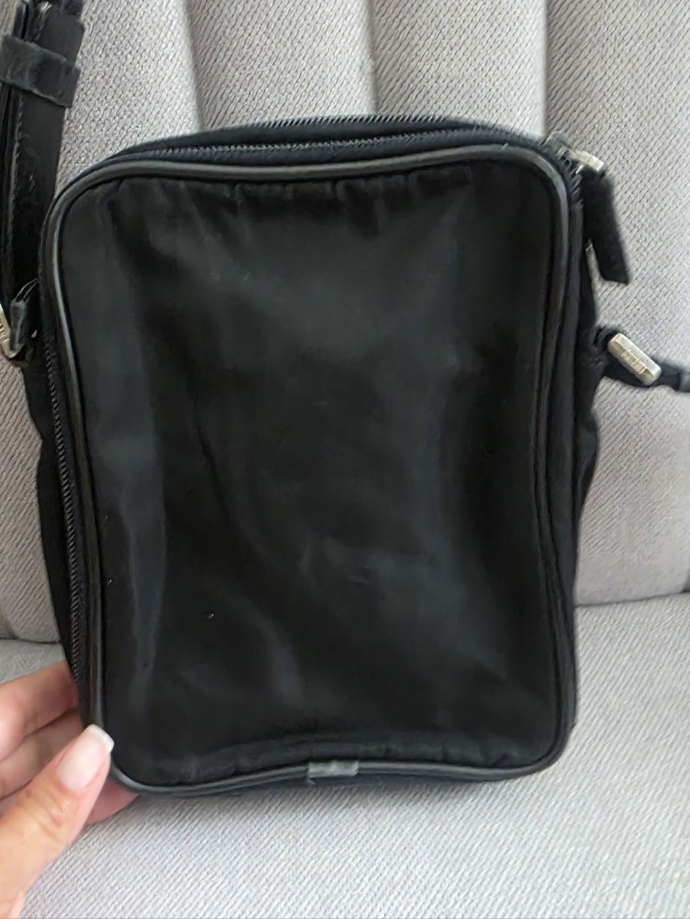 Prada Black Nylon Crossbody Bag, Used Excellent Condition. - Picture 4 of 13